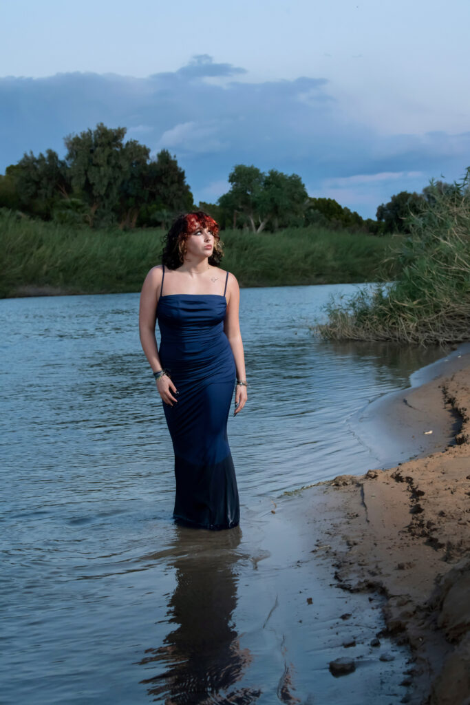 High school senior girl photo with unique style photographed in Yuma, Arizona